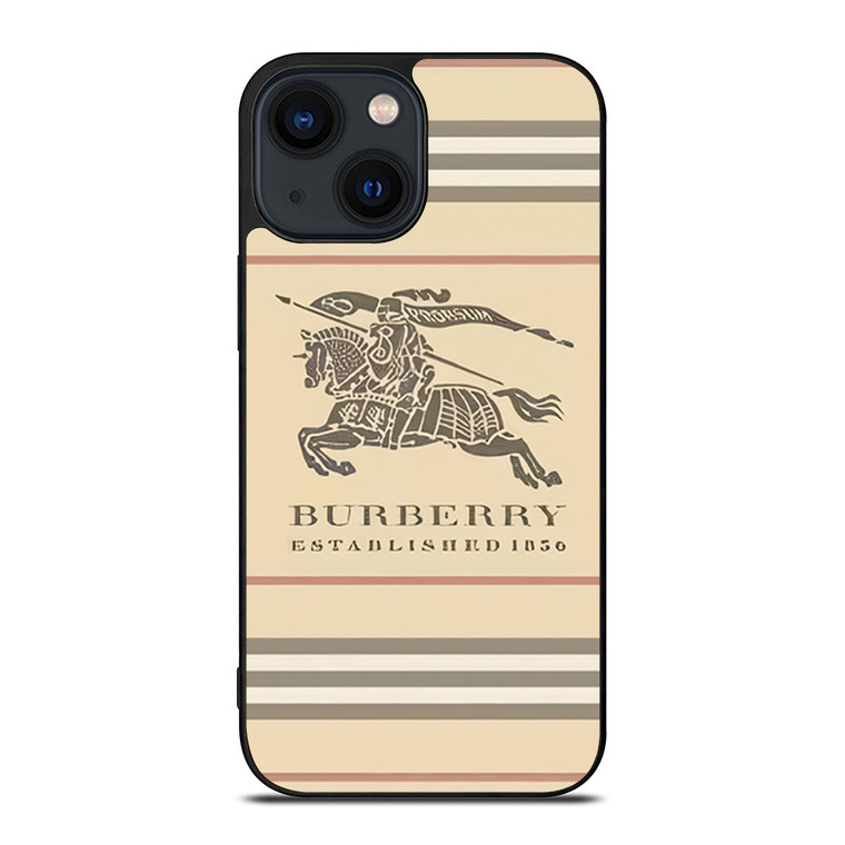 BURBERRY STRIPE LOGO iPhone 14 Plus Case Cover
