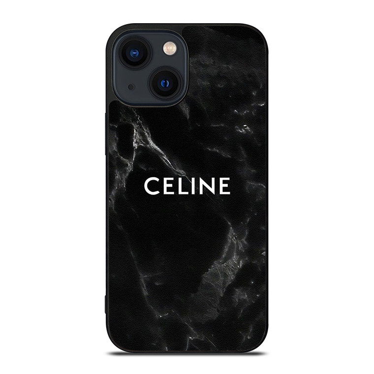 CELINE BLACK LOGO iPhone 14 Plus Case Cover