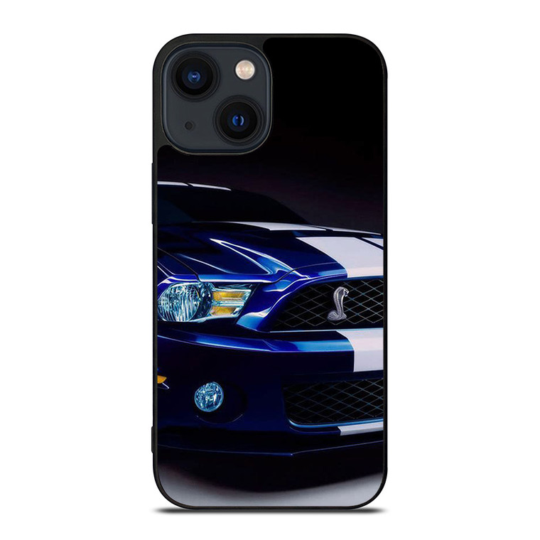 FORD MUSTANG SHELBY BLUE GRILL iPhone 14 Plus Case Cover