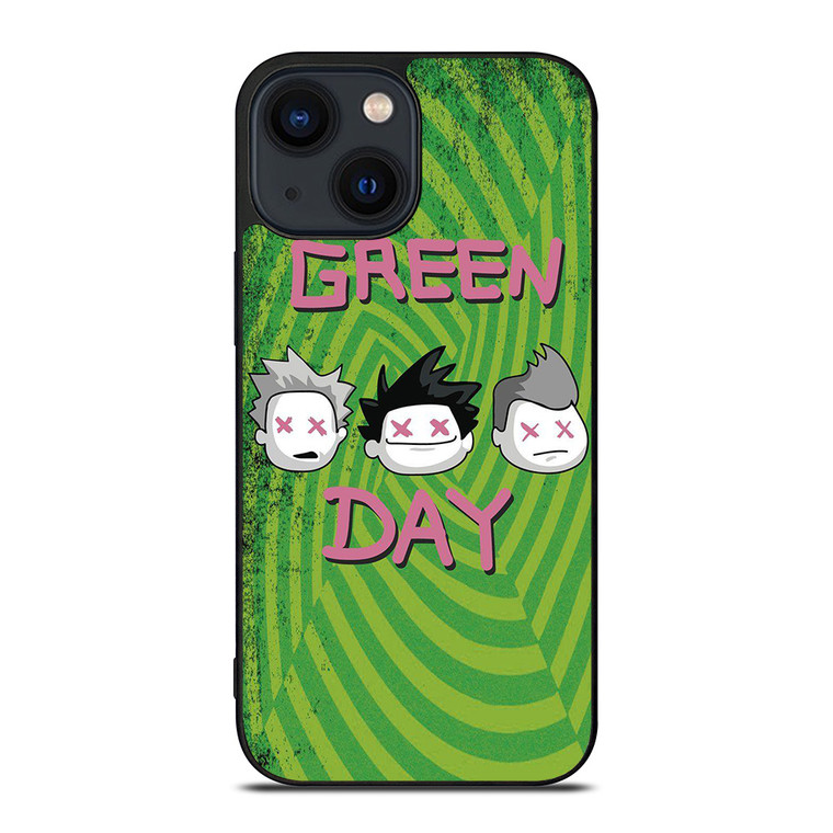 GREEN DAY ROCK BAND CARTOON ICON iPhone 14 Plus Case Cover