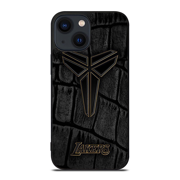 LA LAKERS NBA BLACK SKIN iPhone 14 Plus Case Cover