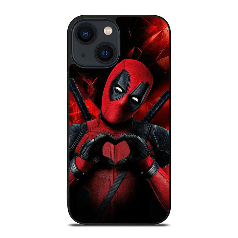 MARVEL DEADPOOL LOVE SIGN iPhone 14 Plus Case Cover