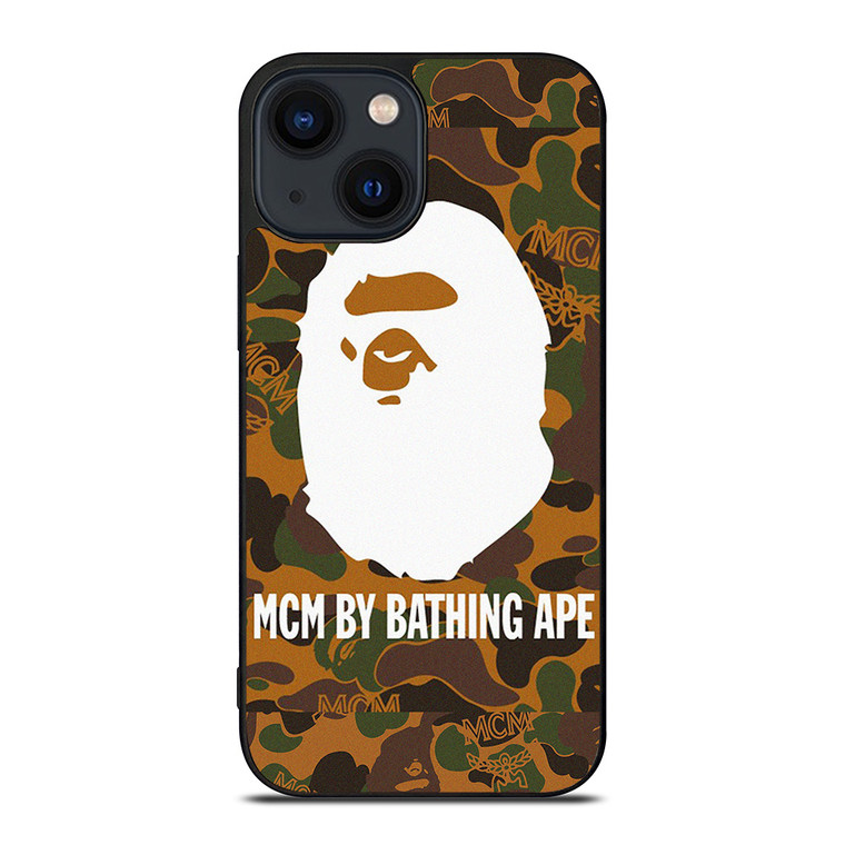 MCM BAPE BATHING APE CAMO iPhone 14 Plus Case Cover
