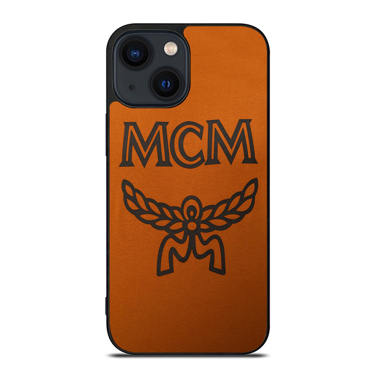MCM WORLDWIDE SUEDE LOGO iPhone 14 Plus Case Cover
