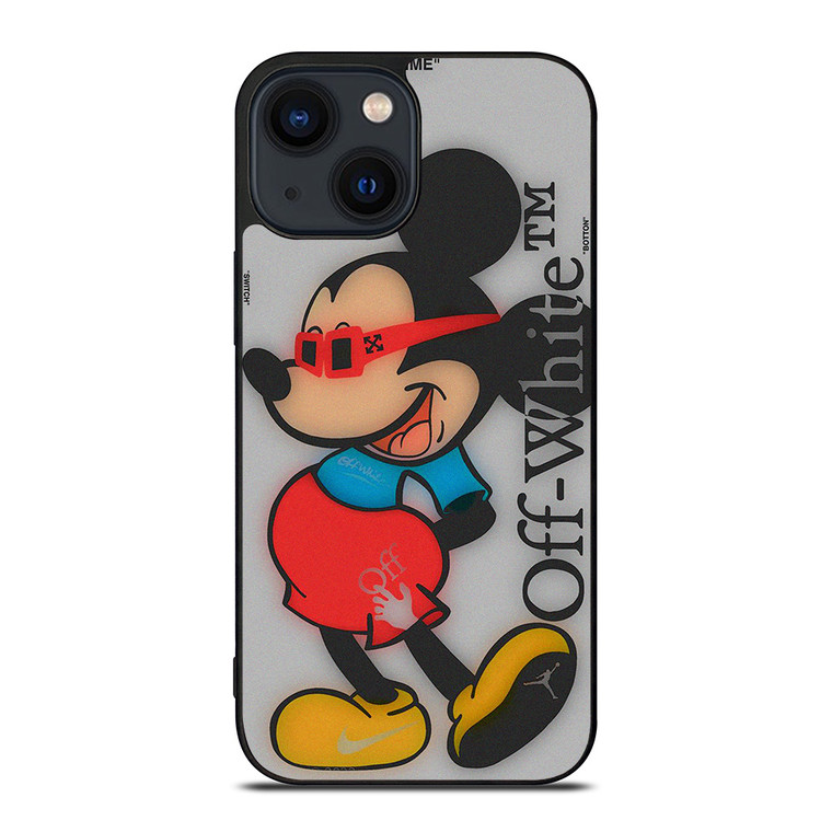 MICKEY MOUSE OFF WHITE ART iPhone 14 Plus Case Cover MICKEY MOUSE OFF WHITE ART iPhone 14 Plus Case Cover