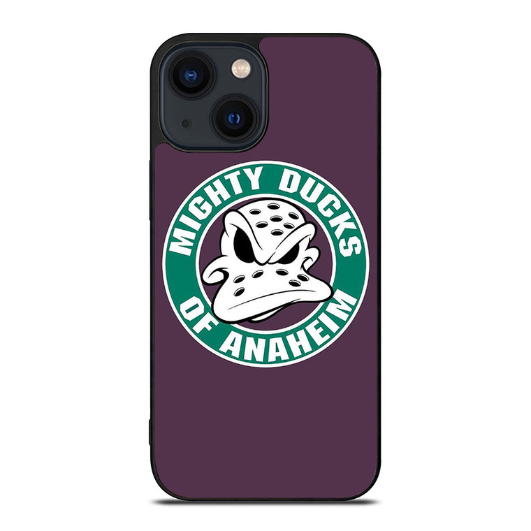 MIGHTY DUCKS HOCKEY BADGE iPhone 14 Plus Case Cover MIGHTY DUCKS HOCKEY BADGE iPhone 14 Plus Case Cover