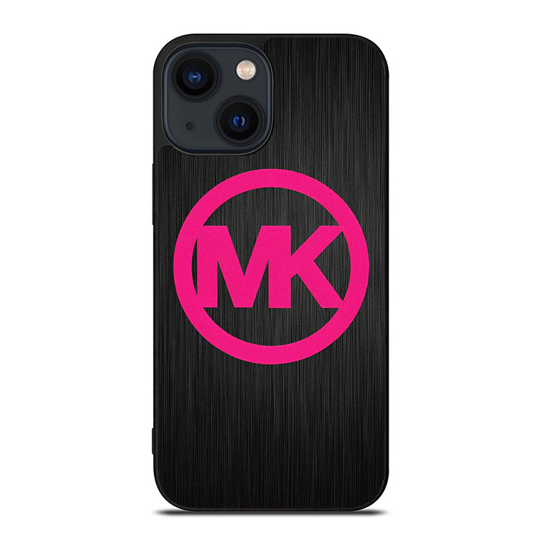 MK MICHAEL KORS PINK WOOD LOGO iPhone 14 Plus Case Cover MK MICHAEL KORS PINK WOOD LOGO iPhone 14 Plus Case Cover