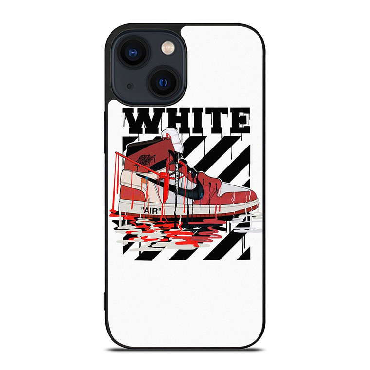 NIKE AIR JORDAN OFF WHITE MELTED iPhone 14 Plus Case Cover