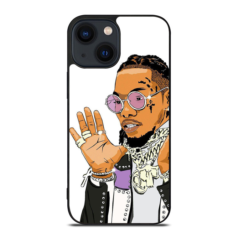 OFFSET RAPPER CARTOON iPhone 14 Plus Case Cover