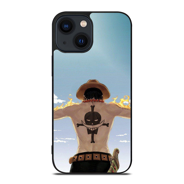 ONE PIECE ACE ANIME iPhone 14 Plus Case Cover