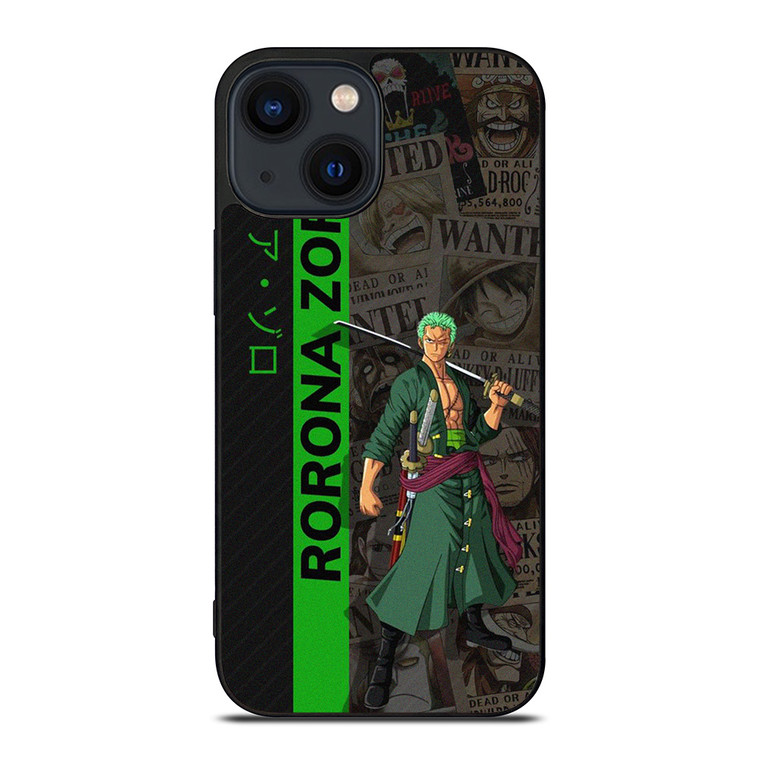 RORONA ZORO ANIME MANGA iPhone 14 Plus Case Cover RORONA ZORO ANIME MANGA iPhone 14 Plus Case Cover