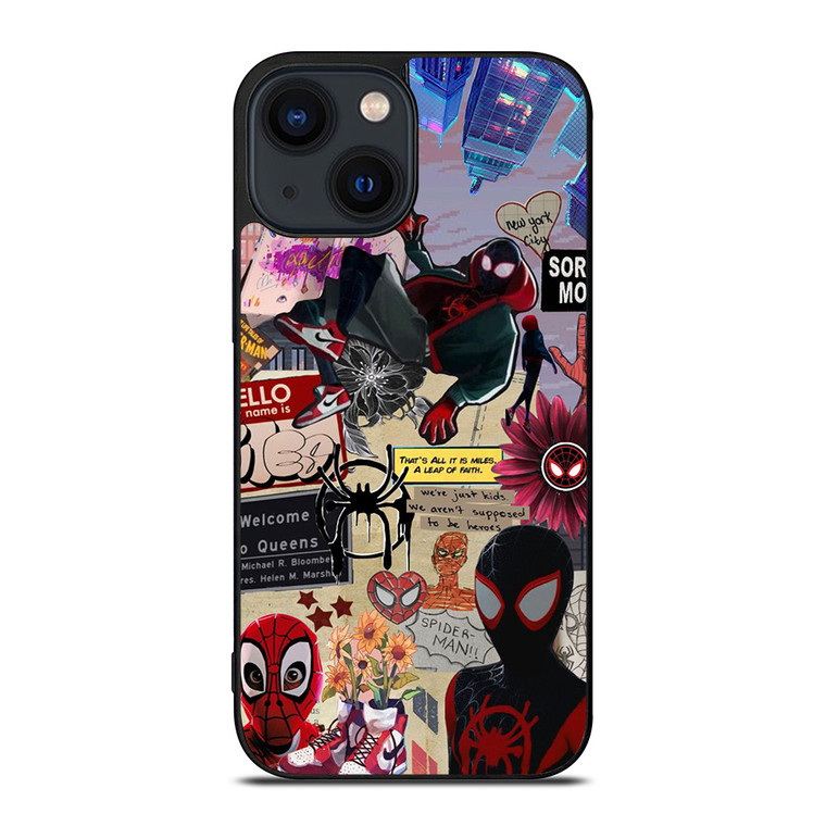 SPIDERMAN INTO THE SPIDER VERSE COLLAGE iPhone 14 Plus Case Cover