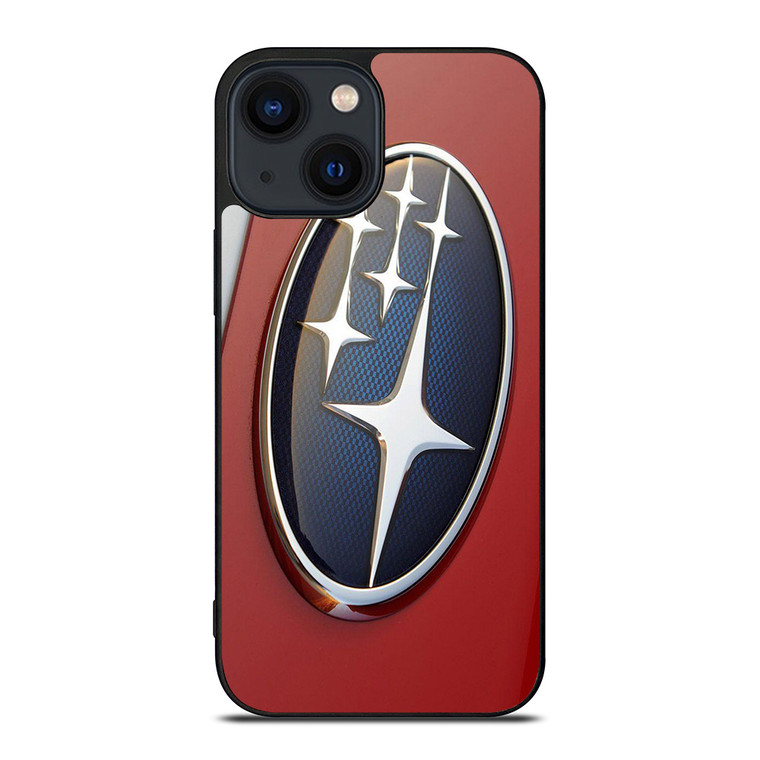 SUBARU CAR RED EMBLEM iPhone 14 Plus Case Cover