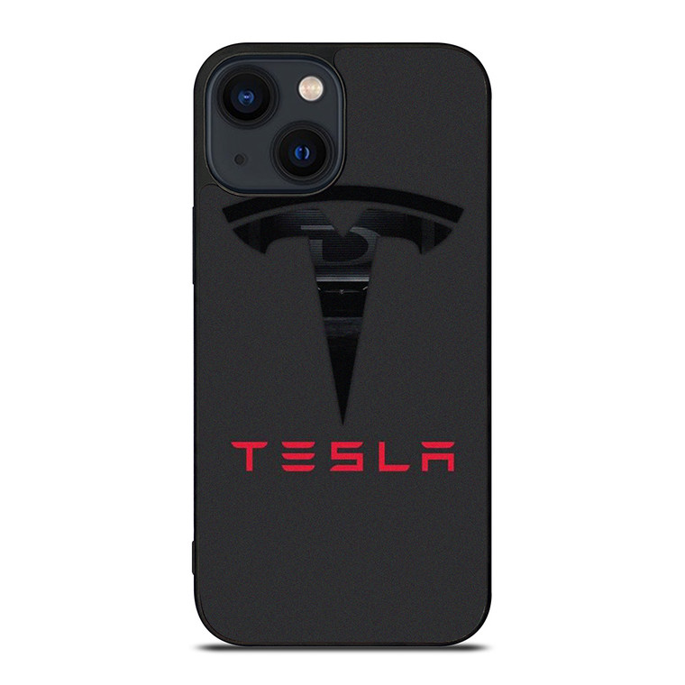 TESLA SILHOUETTE LOGO ICON iPhone 14 Plus Case Cover