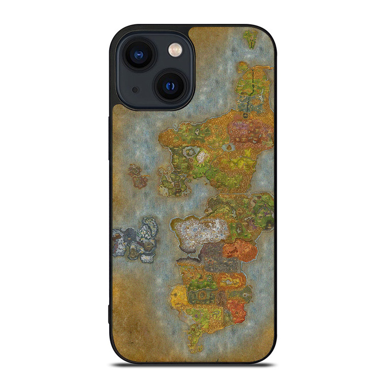 WORLD OF WARCRAFT GAMES MAP iPhone 14 Plus Case Cover