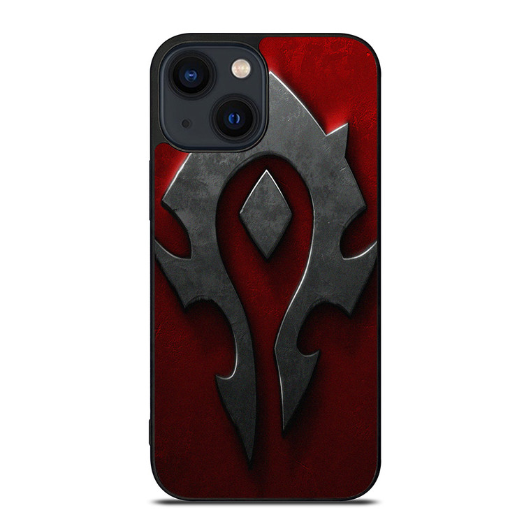 WORLD OF WARCRAFT HORDE BLACK LOGO iPhone 14 Plus Case Cover