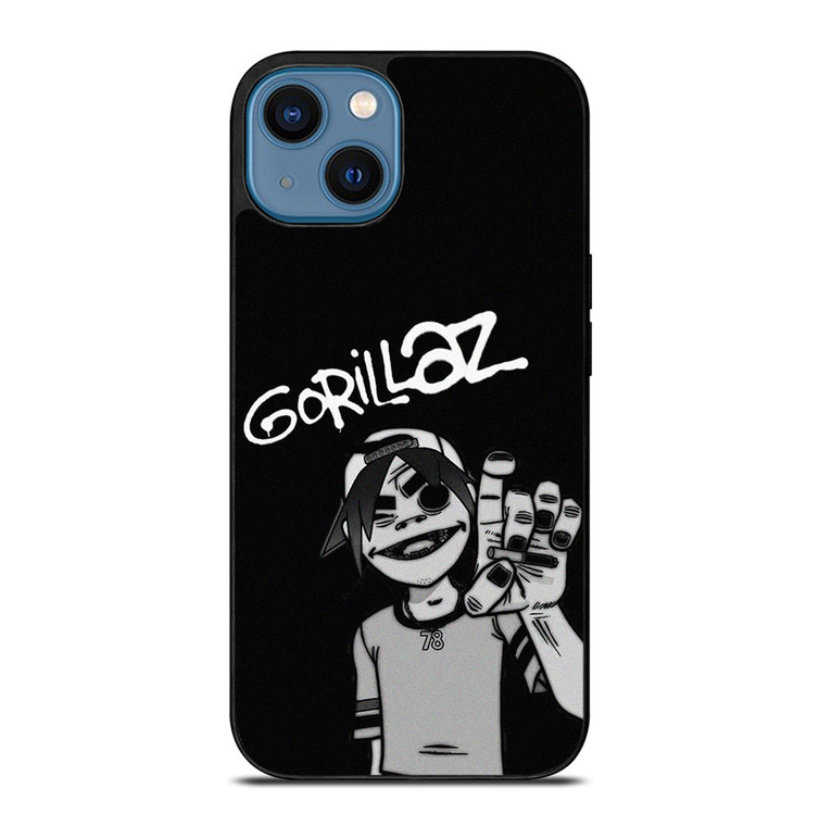 2-D GORILLAZ BLACK iPhone 14 Case Cover