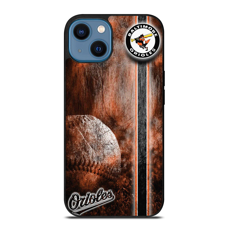 BALTIMORE ORIOLES BASEBALL RUSTY LOGO iPhone 14 Case Cover