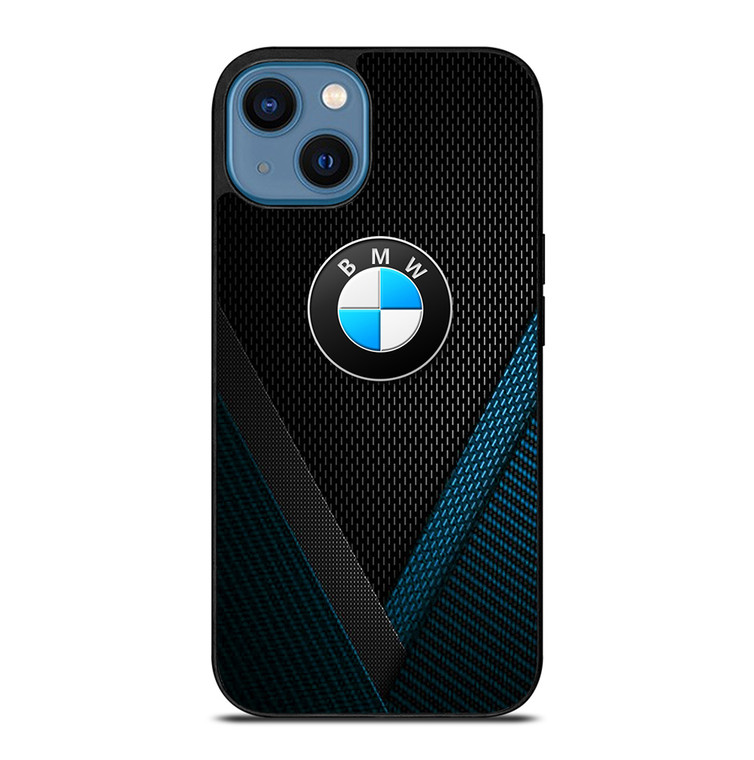 BMW BLUE CARBON LOGO iPhone 14 Case Cover