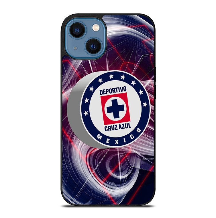DEPORTIVO CRUZ AZUL MEXICO ABSTRACT LOGO iPhone 14 Case Cover