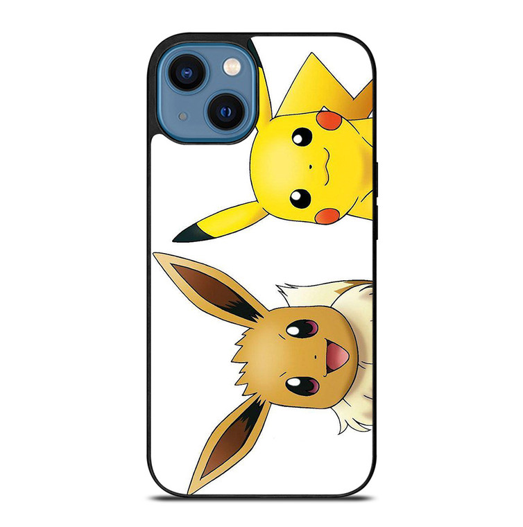 EEVEE PIKACHU POKEMON ANIME iPhone 14 Case Cover