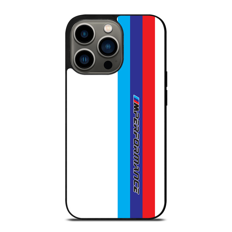 BMW M PERFORMANCES WHITE iPhone 13 Pro Case Cover