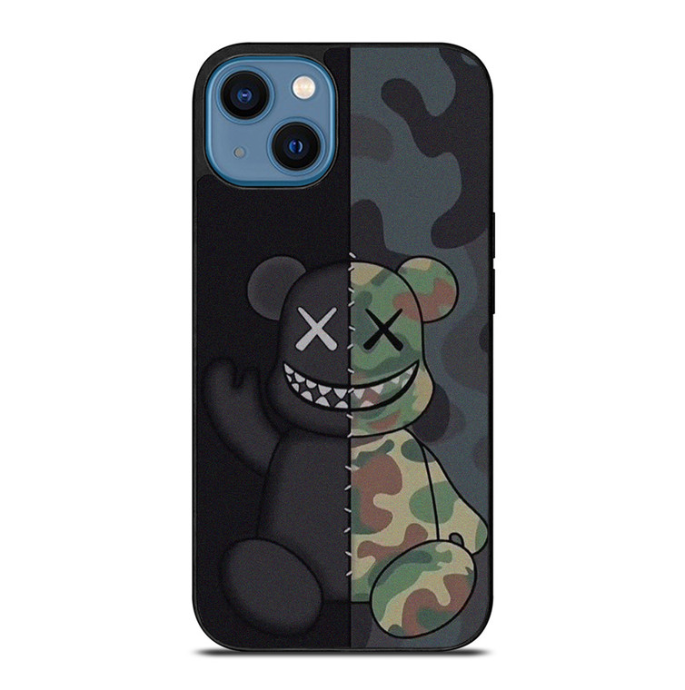 KAWS BLACK CAMO iPhone 14 Case Cover