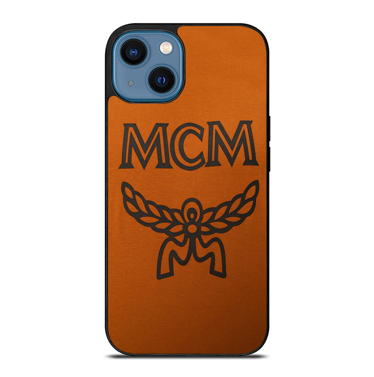 MCM WORLDWIDE SUEDE LOGO iPhone 14 Case Cover