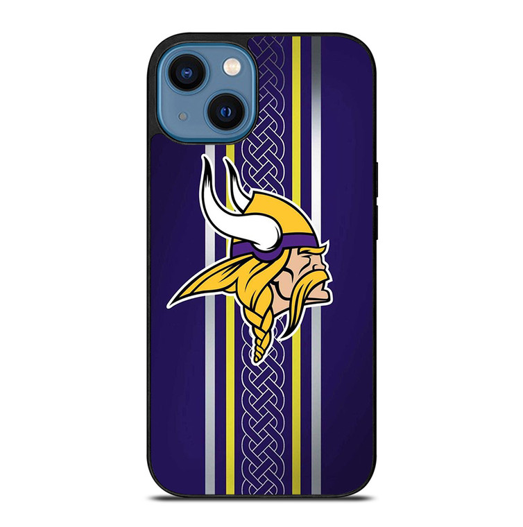 MINNESOTA VIKINGS SPIRAL LOGO iPhone 14 Case Cover