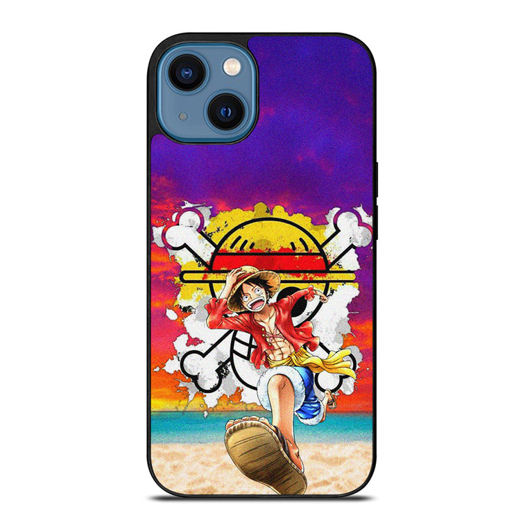 MONKEY D LUFFY ONE PIECE BEACH iPhone 14 Case Cover MONKEY D LUFFY ONE PIECE BEACH iPhone 14 Case Cover