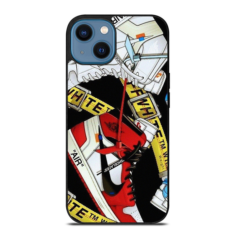 NIKE AIR JORDAN OFF WHITE COLLECTION iPhone 14 Case Cover
