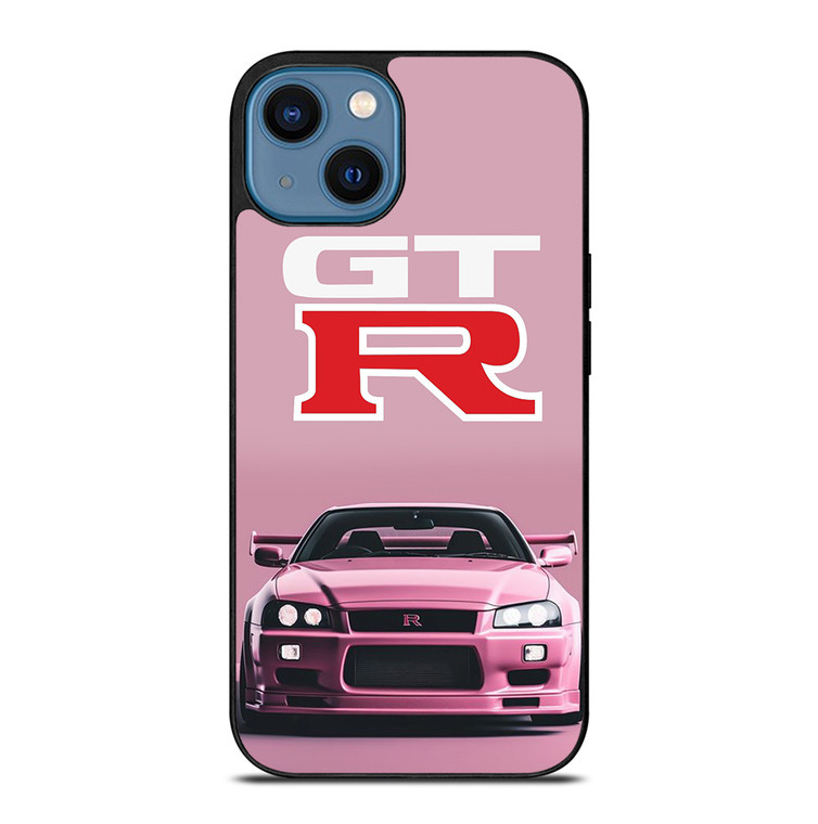 NISSAN GTR R34 PINK iPhone 14 Case Cover
