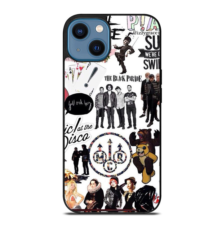 POP PUNK ROCK BAND COLLAGE iPhone 14 Case Cover