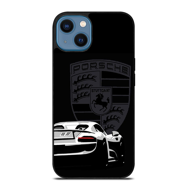 PORSCHE STUTTGART 918 SPYDER POSTER iPhone 14 Case Cover