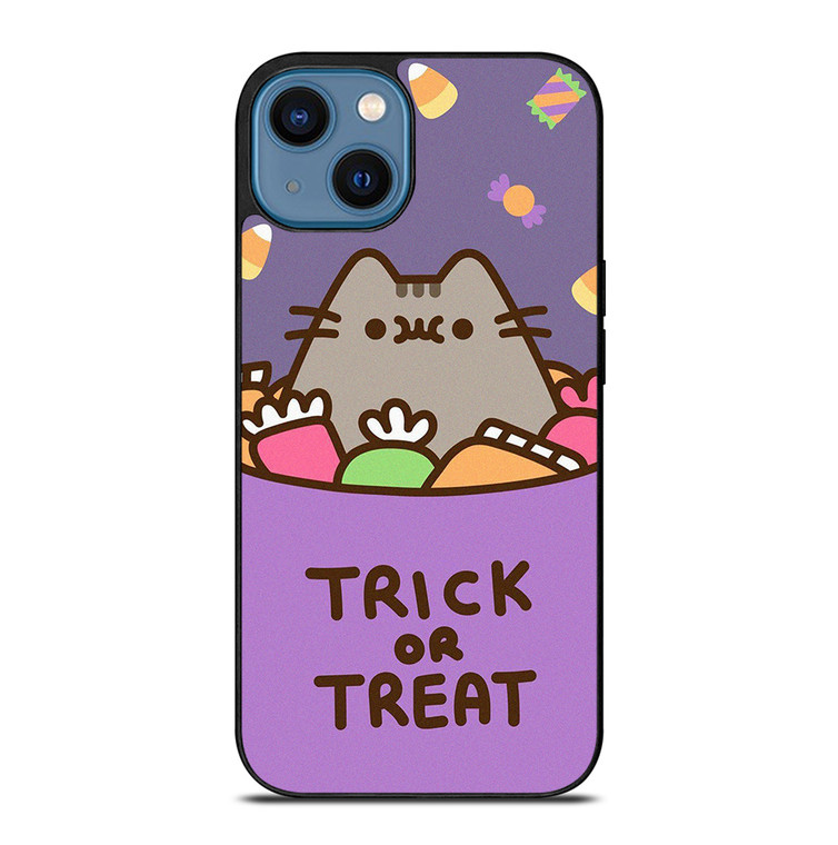 PUSHEEN THE CAT HALLOWEEN TRICK OR TREAT iPhone 14 Case Cover