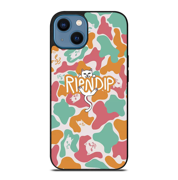 RIPNDIP PINK GREEN CAMO iPhone 14 Case Cover