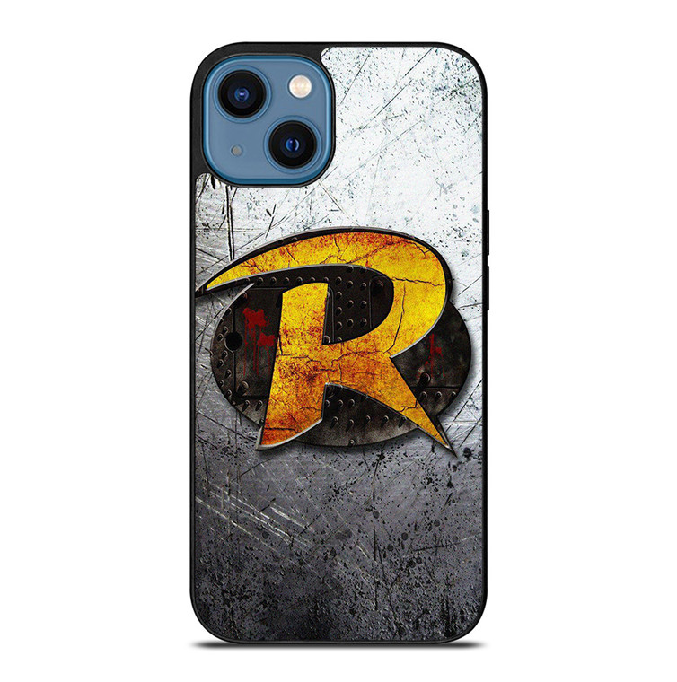 ROBIN DC COMICS GRUNGE LOGO iPhone 14 Case Cover