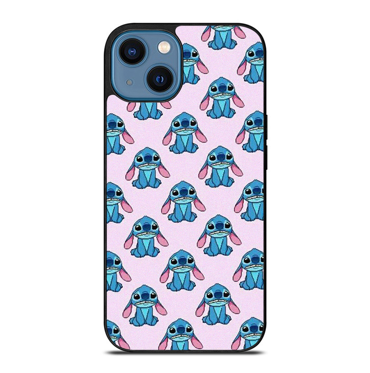 STITCH CARTOON PINK PATTERN iPhone 14 Case Cover