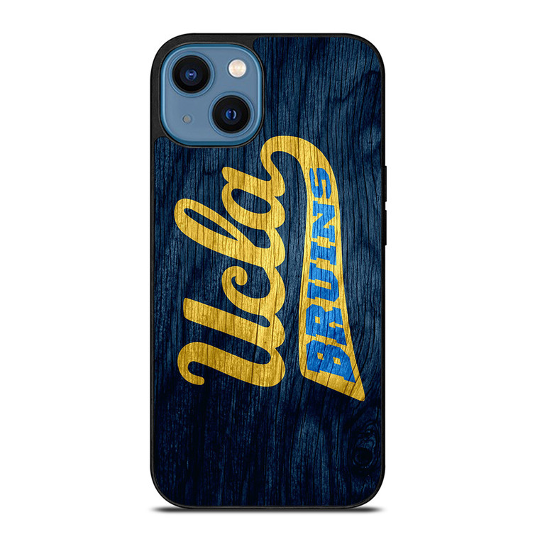 UCLA BRUINS WOOD LOGO iPhone 14 Case Cover