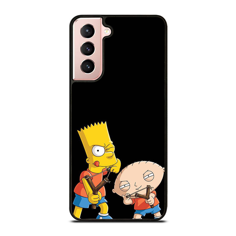 BART SIMPSONS AND GRIFFIN FAMILY GUY  Samsung Galaxy S21 Case Cover