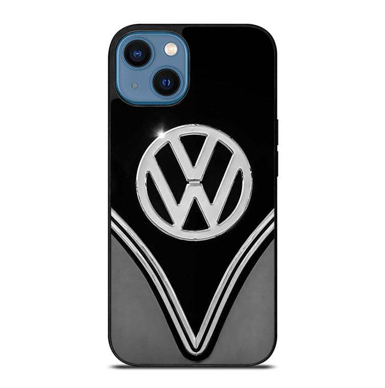 VW VOLKSWAGEN BLACK CHROME EMBLEM iPhone 14 Case Cover