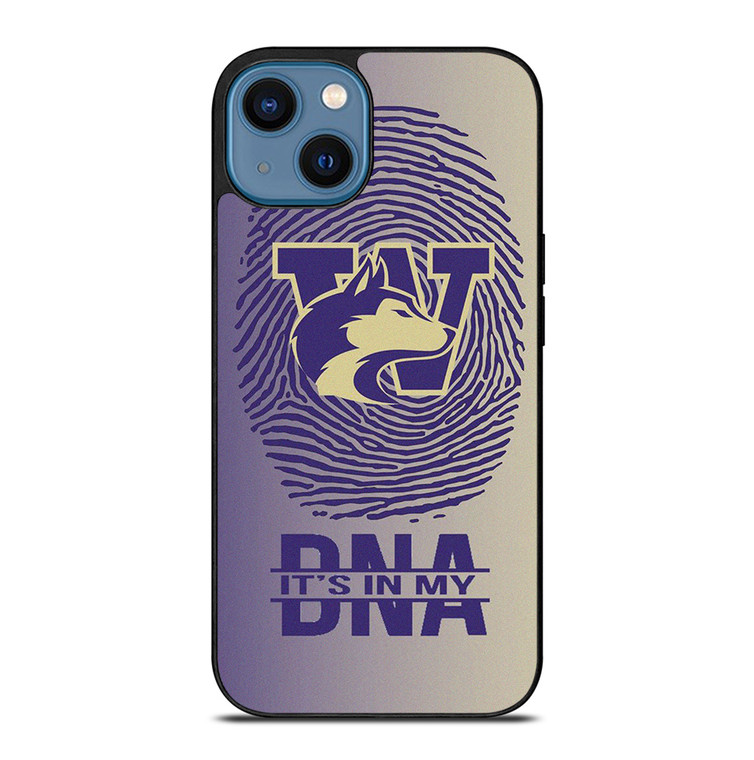 WASHINGTON HUSKIES DNA FOOTBALL iPhone 14 Case Cover