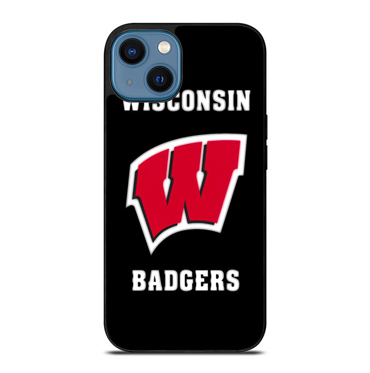 WISCONSIN BADGERS LOGO iPhone 14 Case Cover
