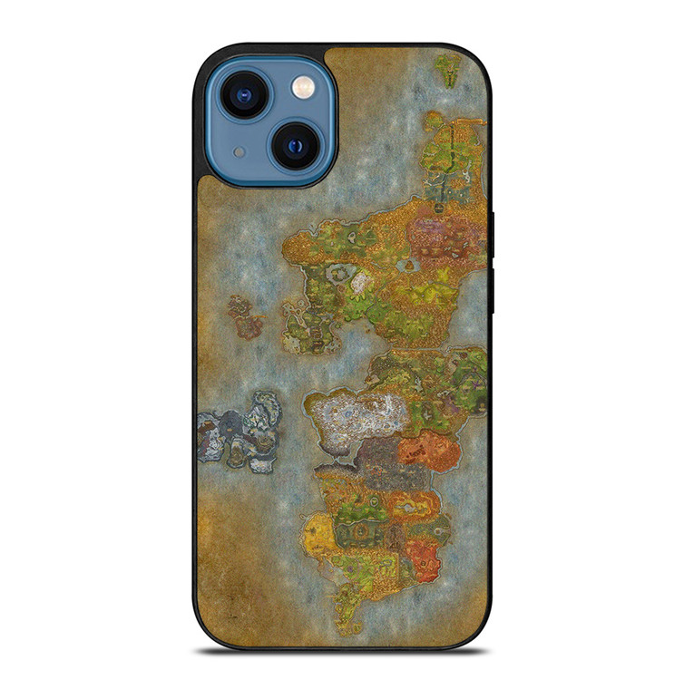 WORLD OF WARCRAFT GAMES MAP iPhone 14 Case Cover