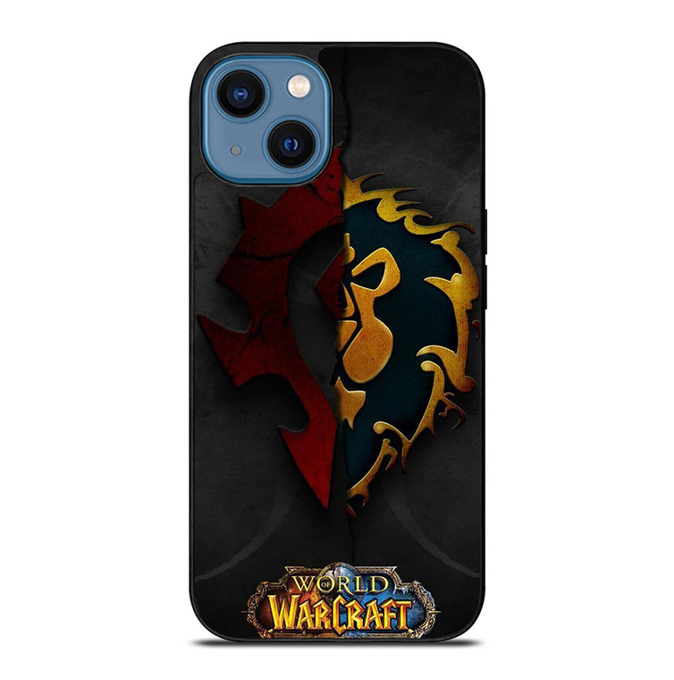 WORLD OF WARCRAFT HORDE ALLIANCE LOGO iPhone 14 Case Cover