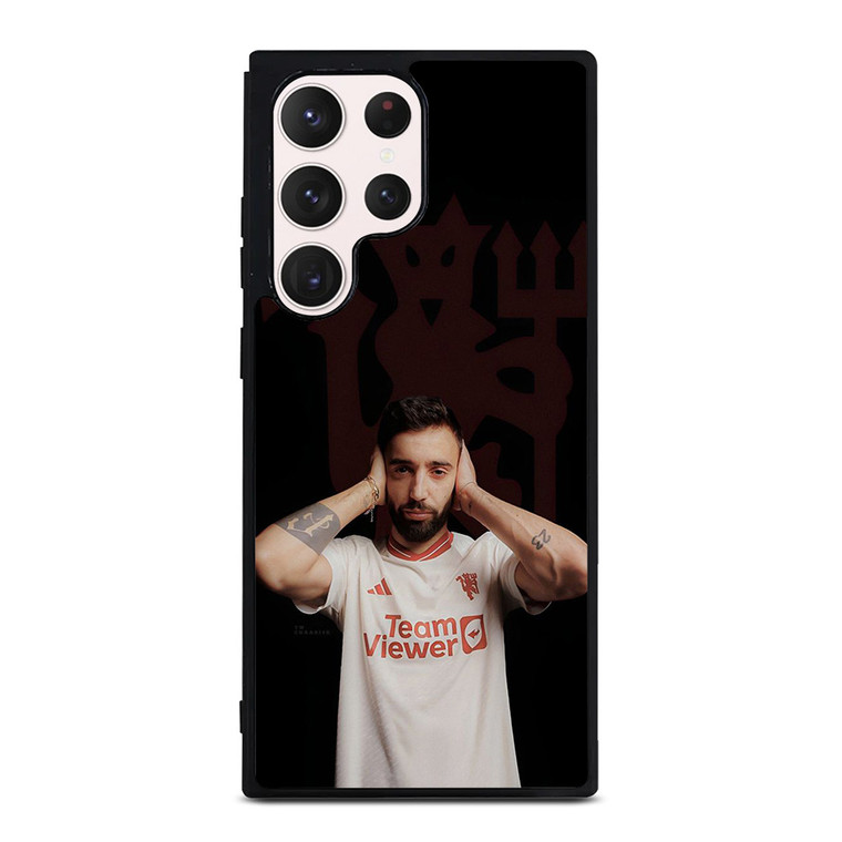 BRUNO FERNANDES MANCHESTER UNITED RED DEVILS Samsung Galaxy S23 Ultra Case Cover