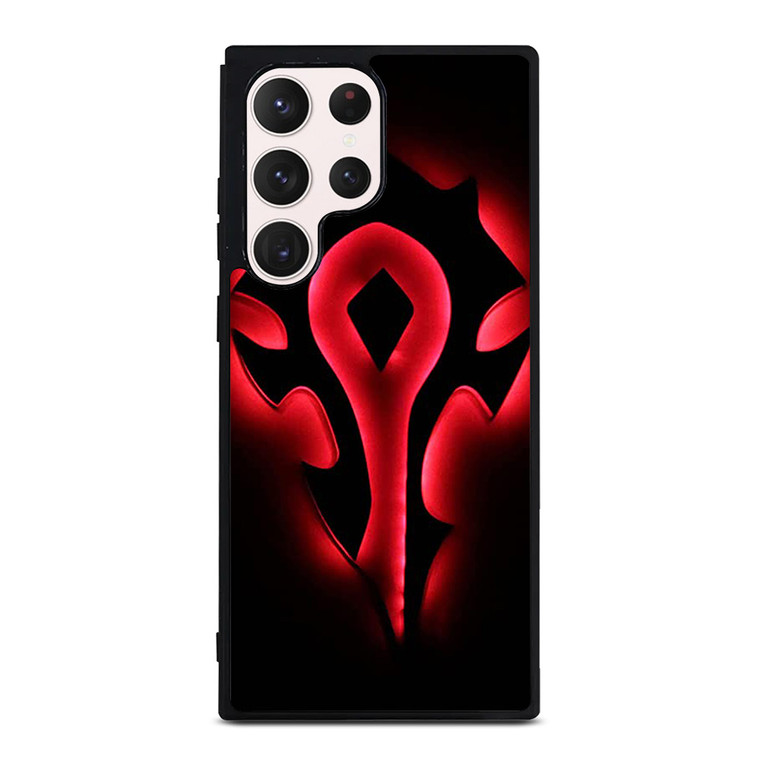 HORDE WORLD OF WARCRAFT BLACK LOGO Samsung Galaxy S23 Ultra Case Cover