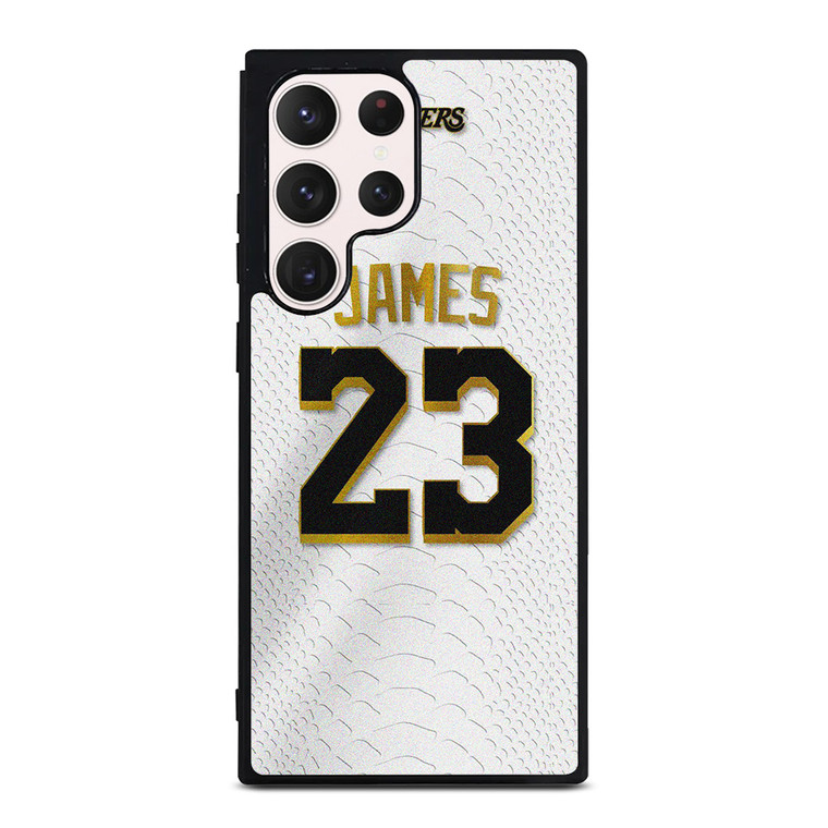 LEBRON JAMES LA LAKERS WHITE KIT Samsung Galaxy S23 Ultra Case Cover