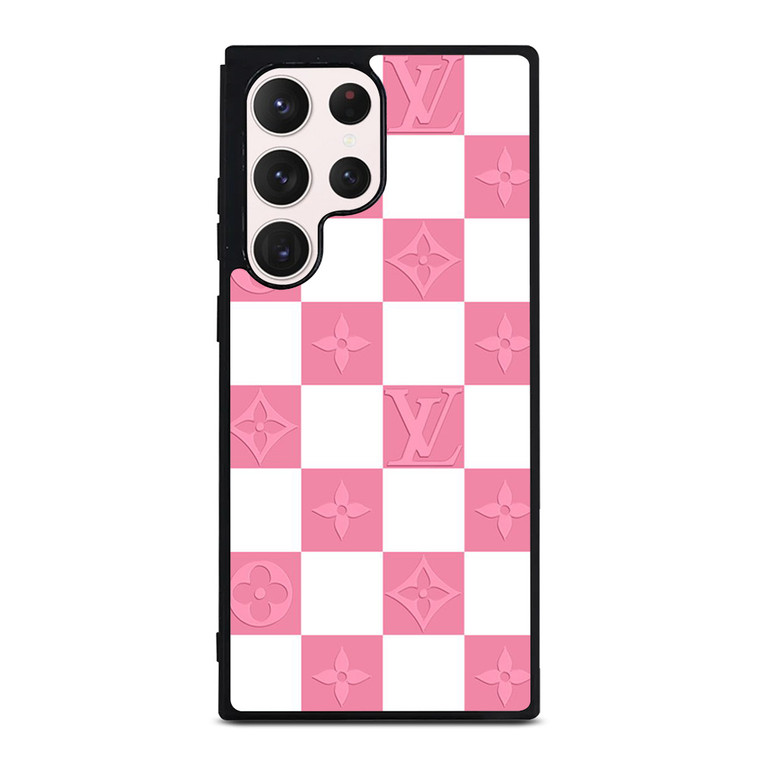 LV LOUIS VUITTON CHECKERED PINK Samsung Galaxy S23 Ultra Case Cover