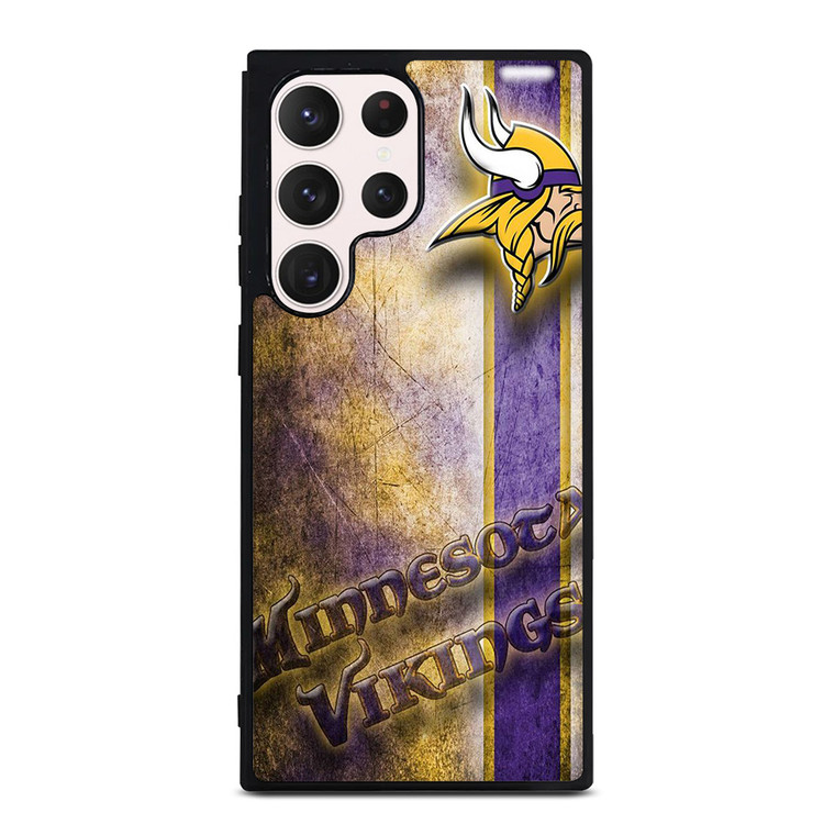 MINNESOTA VIKINGS GRUNGE LOGO Samsung Galaxy S23 Ultra Case Cover